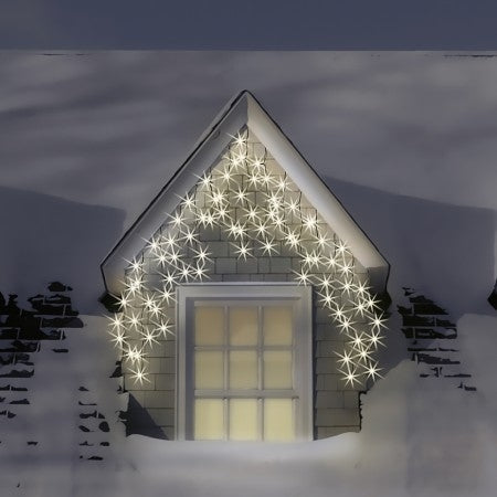 100 Static Connectable Outdoor & Indoor LED Christmas Icicle Lights
