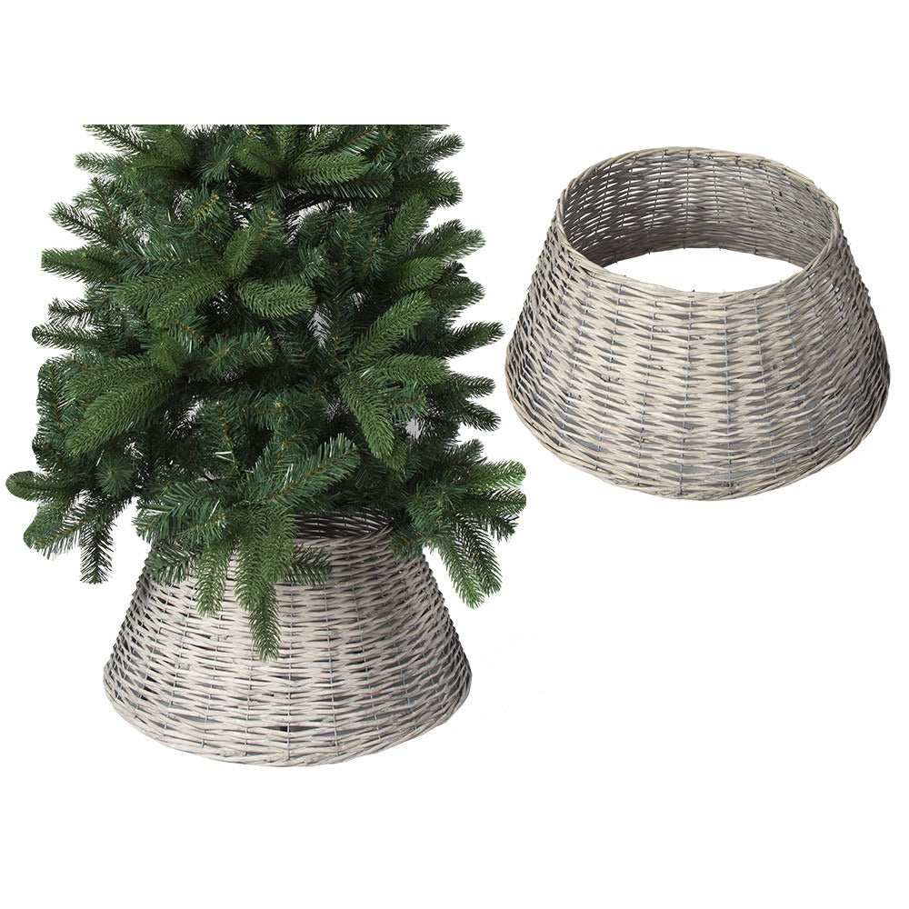 Grey Willow Christmas Tree Skirt – 70 × 28cm
