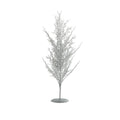55cm Silver Glitter and Beaded Decorative Tree