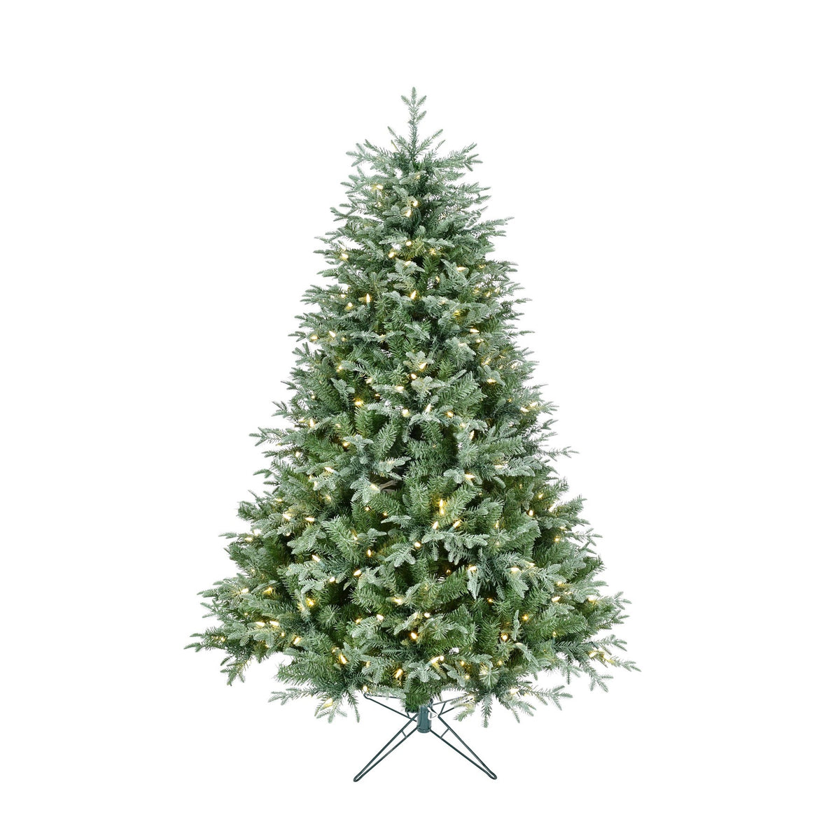 7ft Mont Blanc Lightly Frosted and Glitter Pre-Lit Artificial Christmas Tree