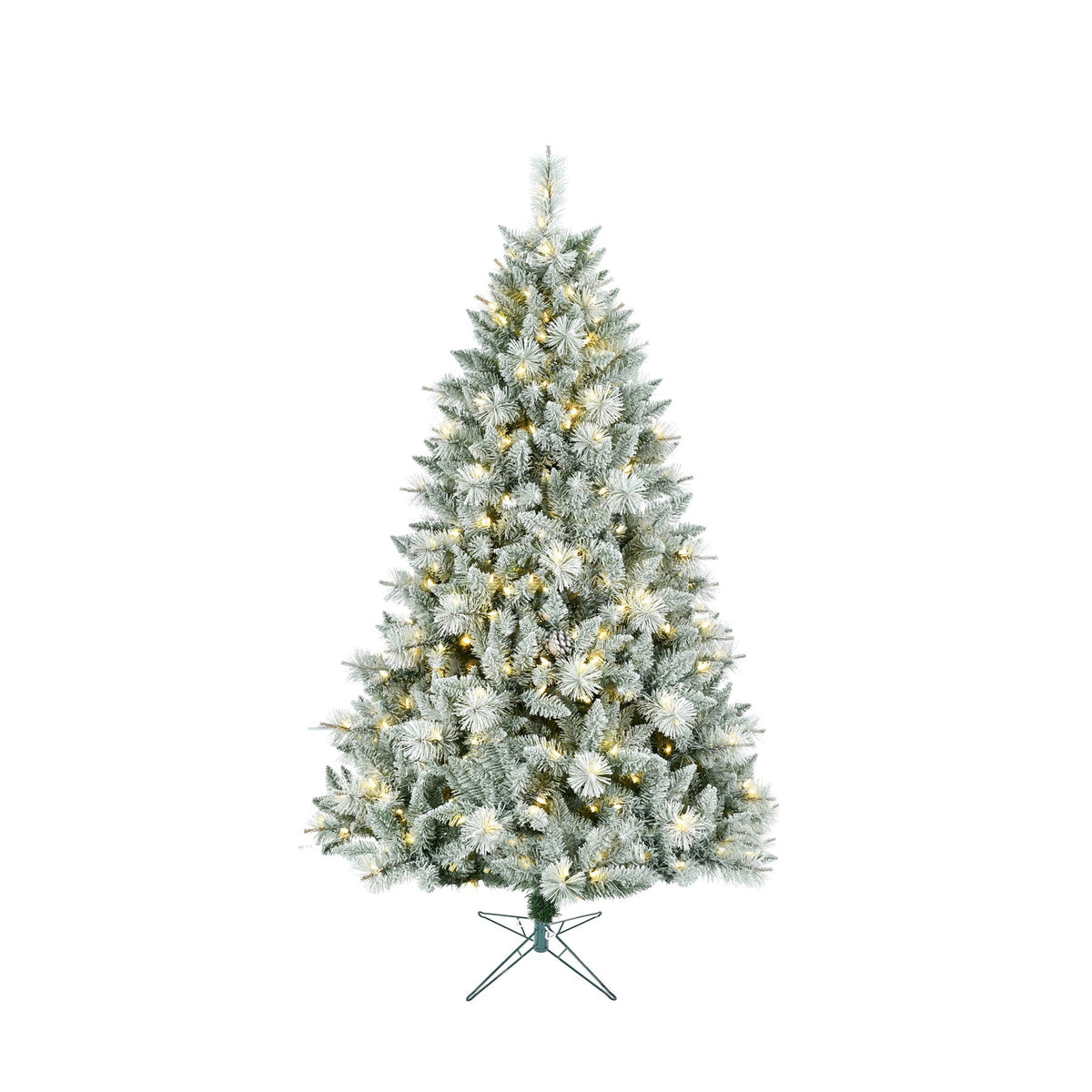 7ft Kaprun Lightly Frosted and Glitter Pre-Lit Artificial Christmas Tree – 1,364 Tips