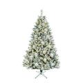 8ft Kaprun Lightly Frosted and Glitter Pre-Lit Artificial Christmas Tree – 1,729 Tips