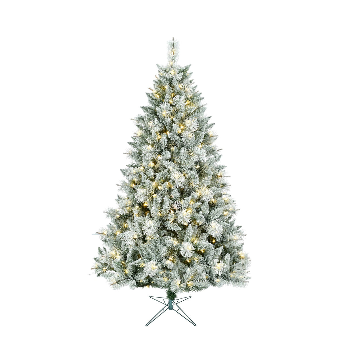 8ft Kaprun Lightly Frosted and Glitter Pre-Lit Artificial Christmas Tree – 1,729 Tips