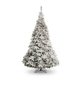 8ft Flocked Oregon Artificial Christmas Tree