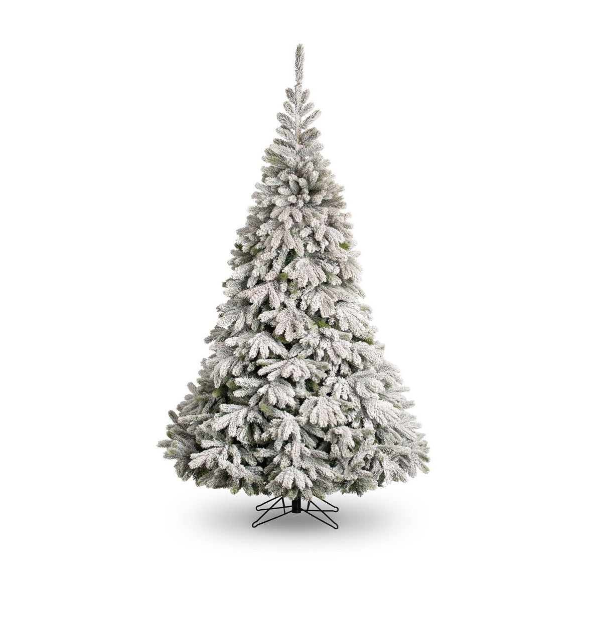 8ft Flocked Oregon Artificial Christmas Tree