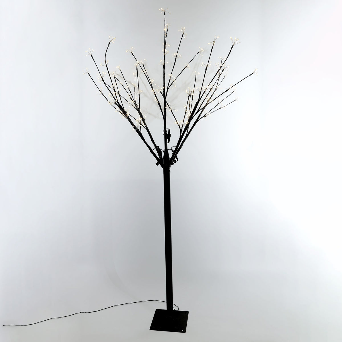 175cm Black Firework Tree with Warm White LED Lights