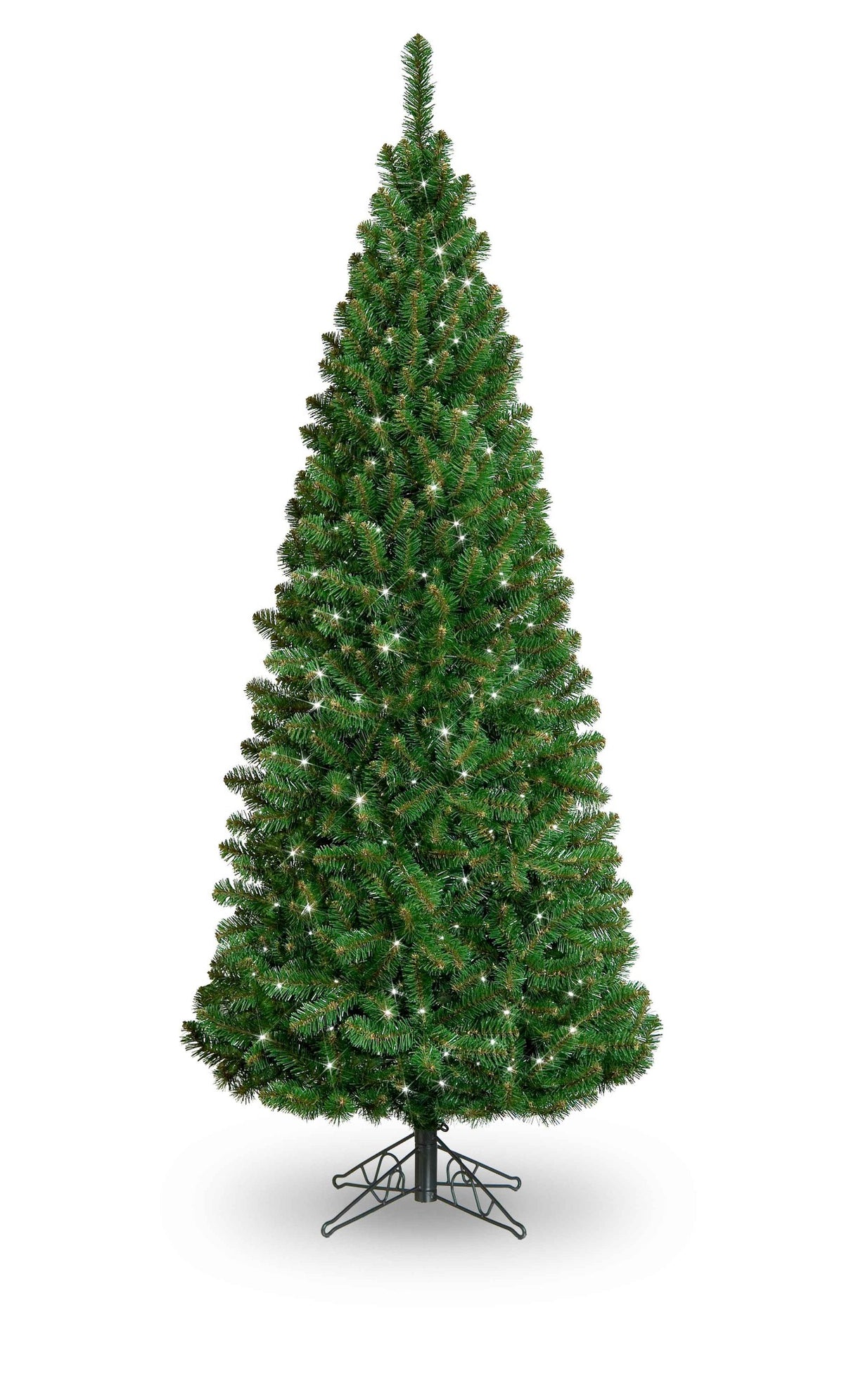5ft Slim Glacier Pre-Lit Artificial Christmas Tree – 200 Lights, 418 Tips