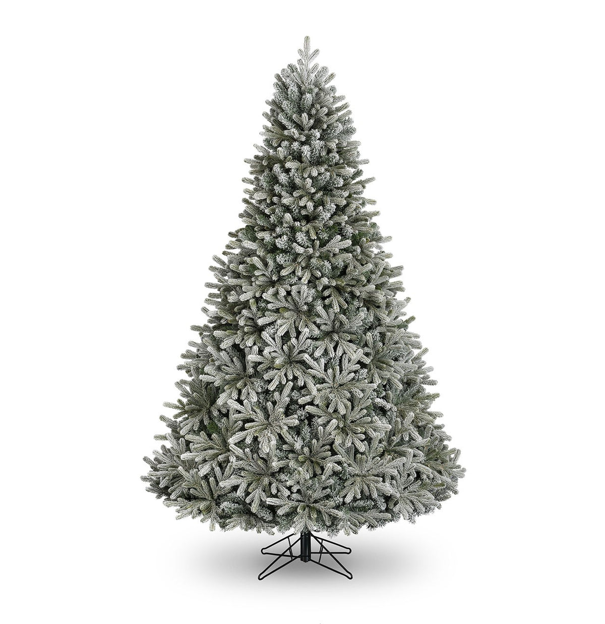10ft Flocked Aspen Pine Artificial Christmas Tree – 3,137 Tips