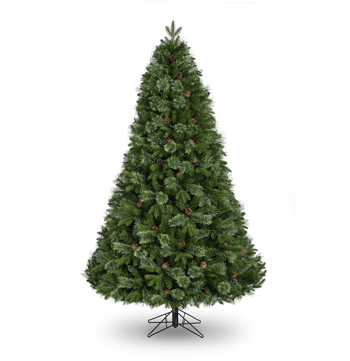 7ft Green Flint Pine and Cone Artificial Christmas Tree