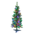 Pre-Lit Multi-coloured Deluxe Frosted Christmas Tree