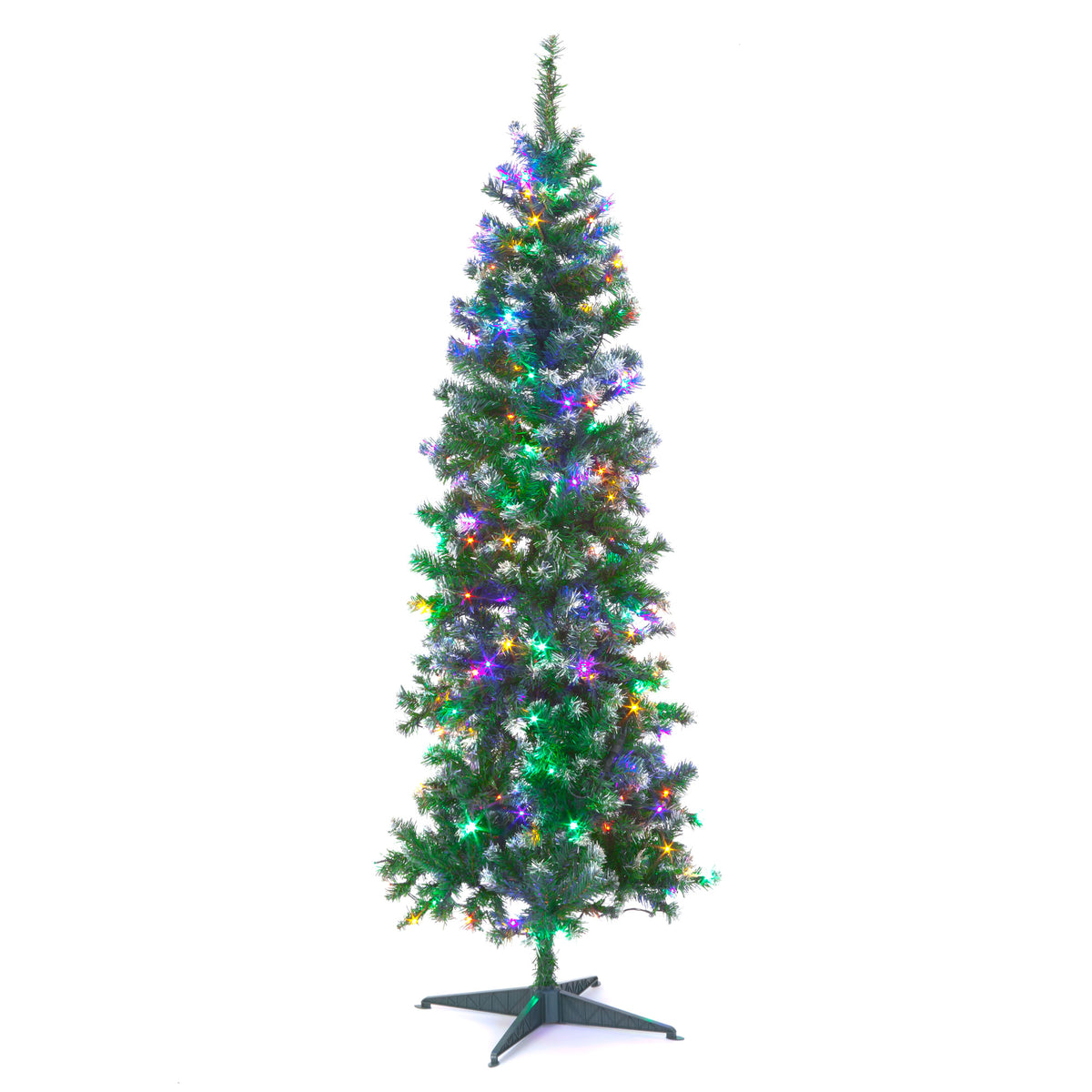 Pre-Lit Multi-coloured Deluxe Frosted Christmas Tree