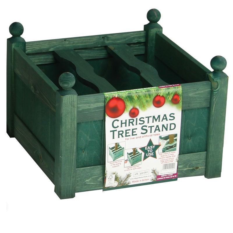AFK Large Christmas Tree Stand – Green Stain
