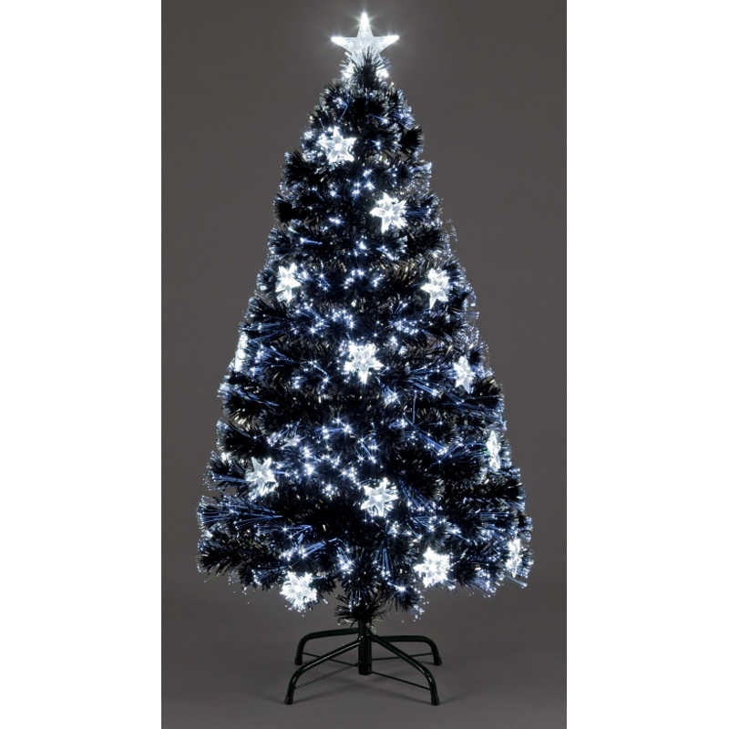 Fibre Optic Night Star Christmas Tree With LED Stars