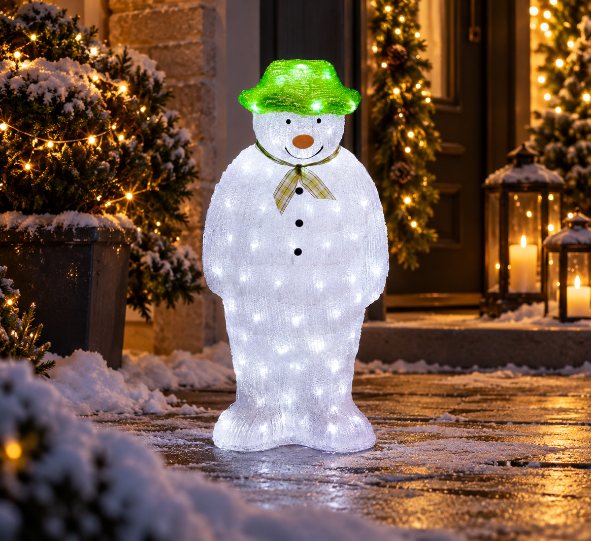 The Snowman Acrylic with 100 LEDs