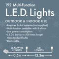 Battery Operated 192 Multi-function LED lights