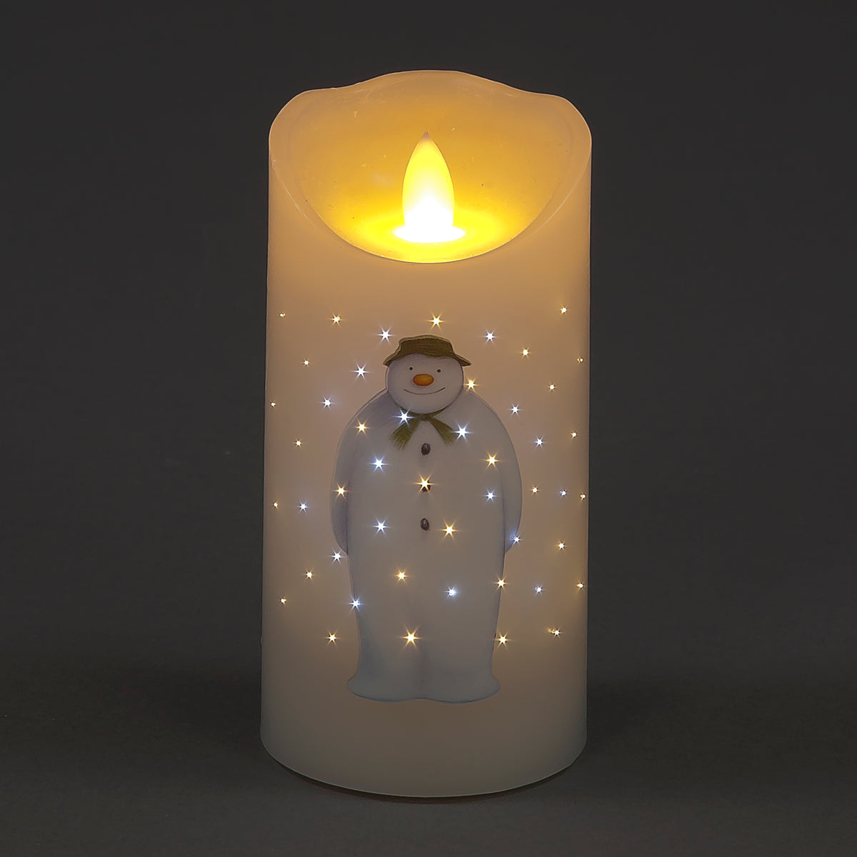 Charming 15cm Snowman Candle for Holiday Decor