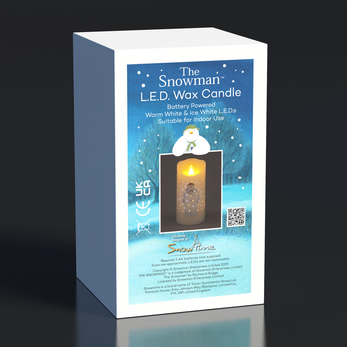 Charming 15cm Snowman Candle for Holiday Decor