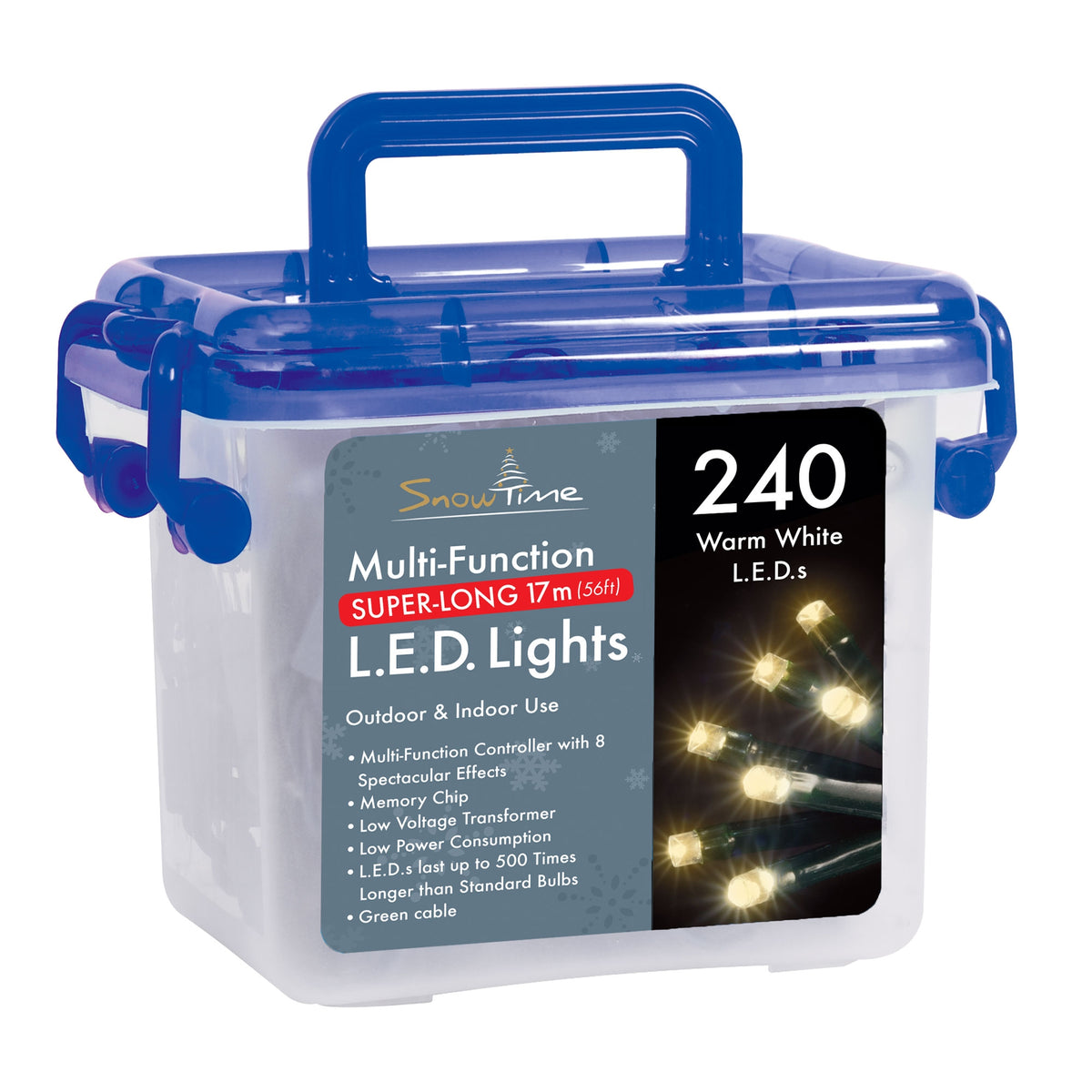 240 Super-Long LED Chaser Christmas Lights With Memory Function
