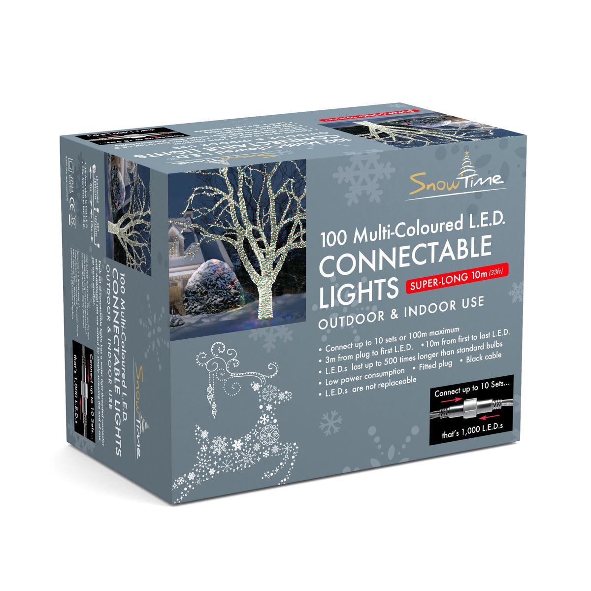 100 LED Connectable Christmas Lights