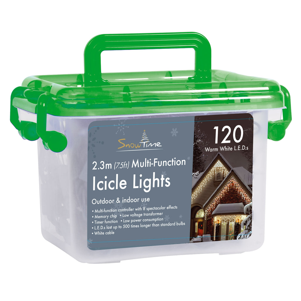120 LED Multi-Function Christmas Icicle Lights