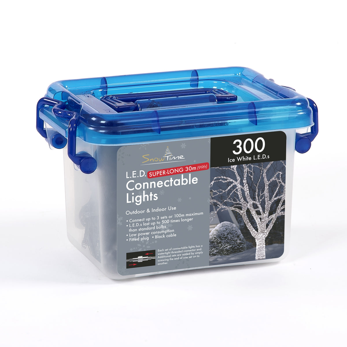 Tub of 300 Connectable LED Christmas Lights