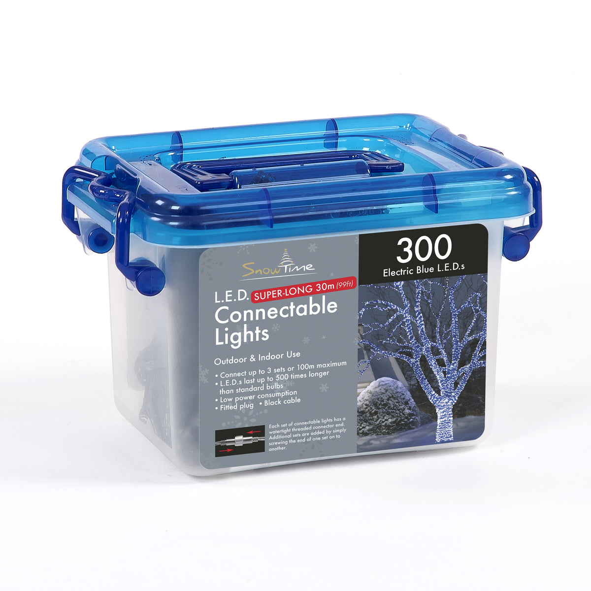 Tub of 300 Connectable LED Christmas Lights