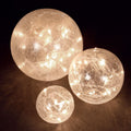 Set of 3 Elegant Oval Glass Ornaments