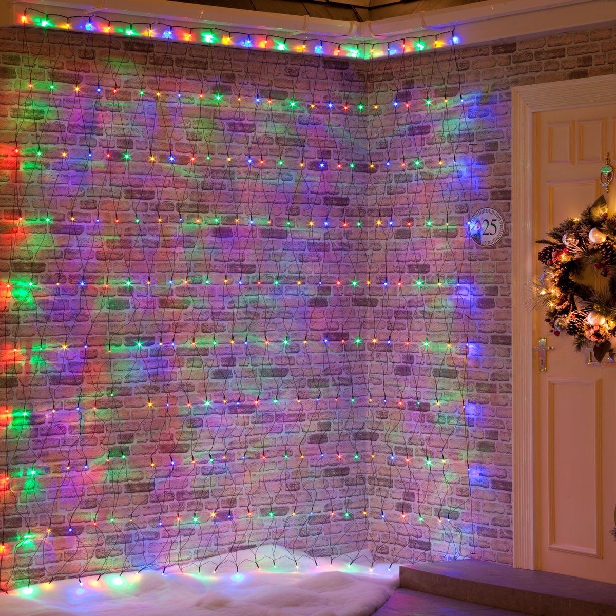 4ft Christmas Twinkling Chasing Net Lights With 100 LEDs