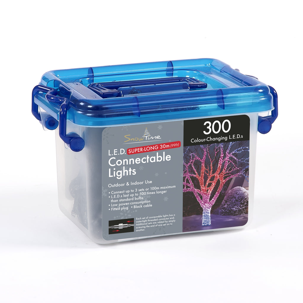 Tub of 300 Connectable LED Christmas Lights