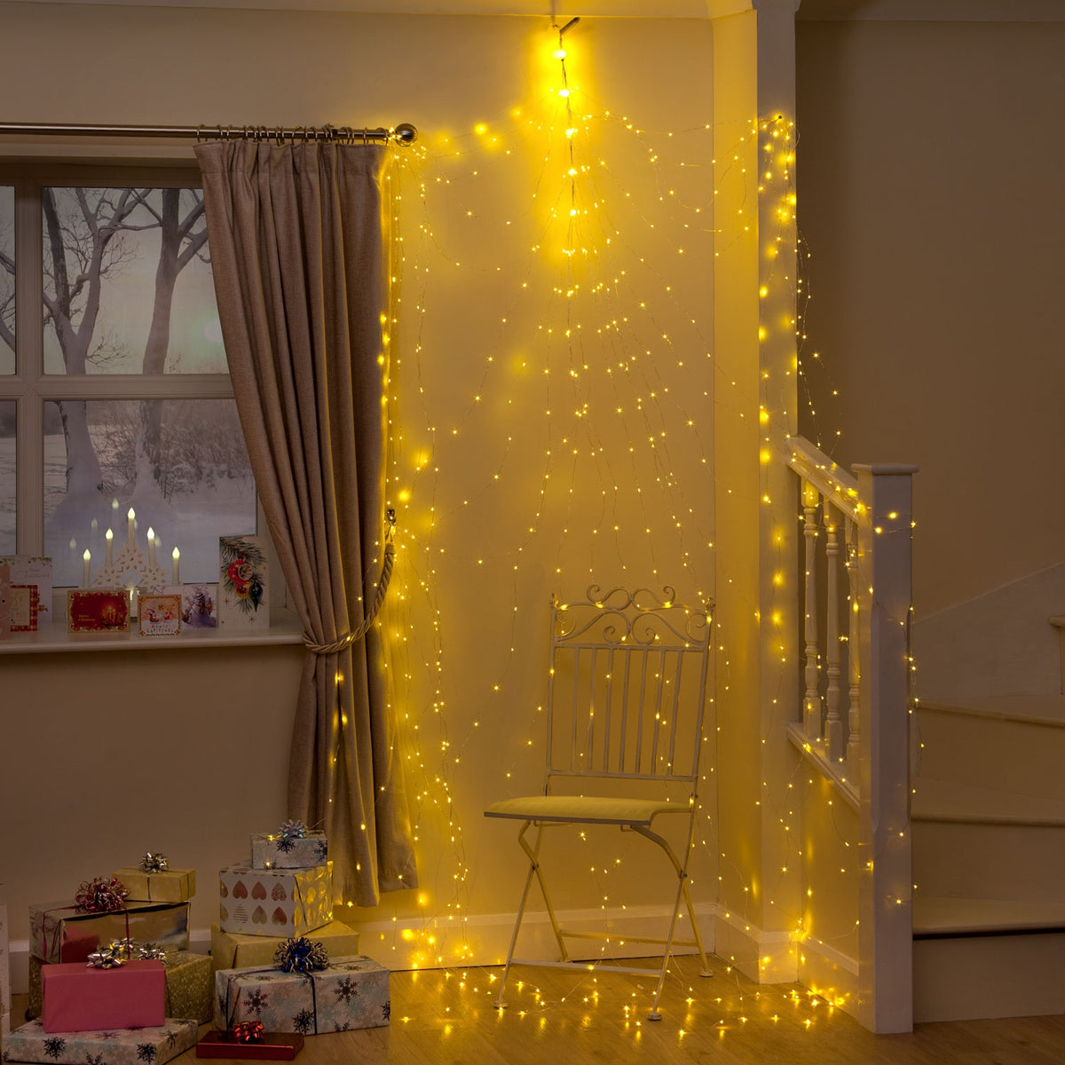 360 Stargazer LED Silver Wire Christmas Lights
