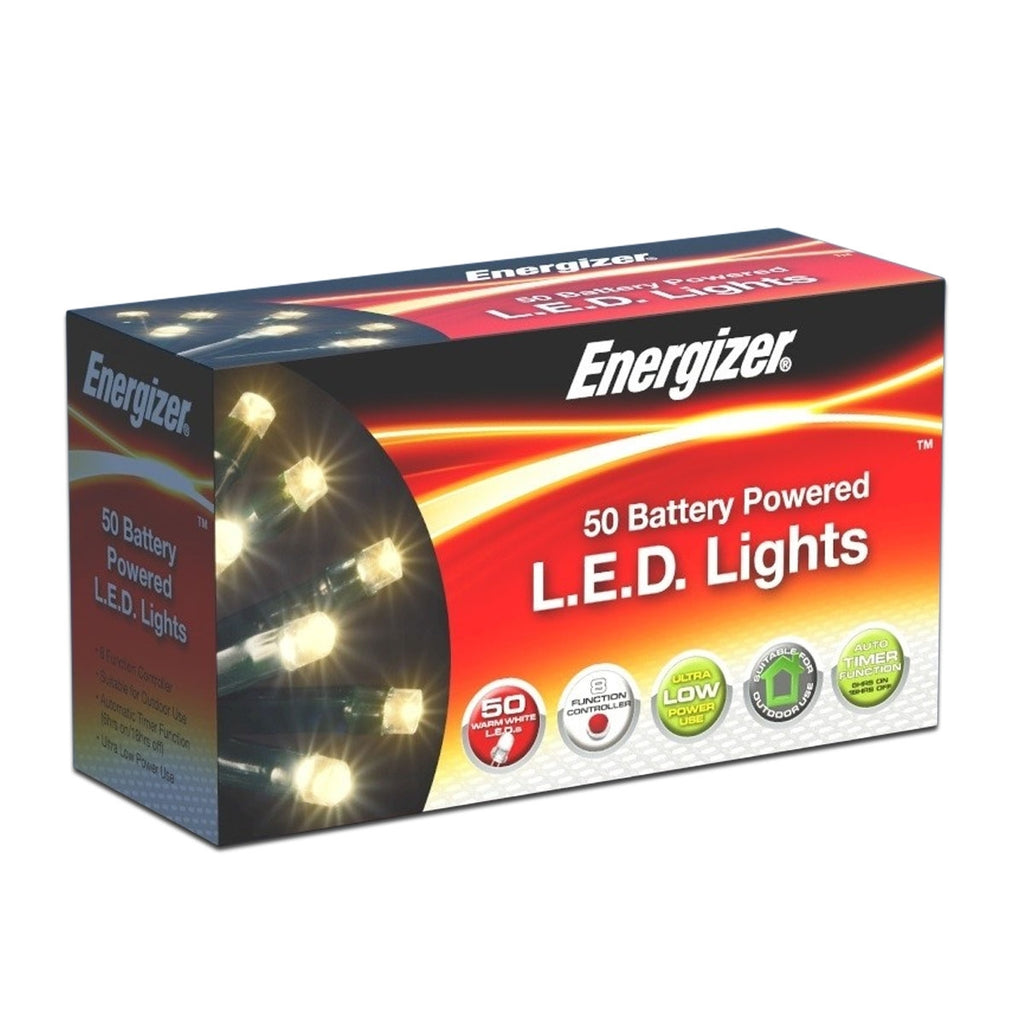 Energizer Battery Operated 50 Multi-Function Christmas Lights