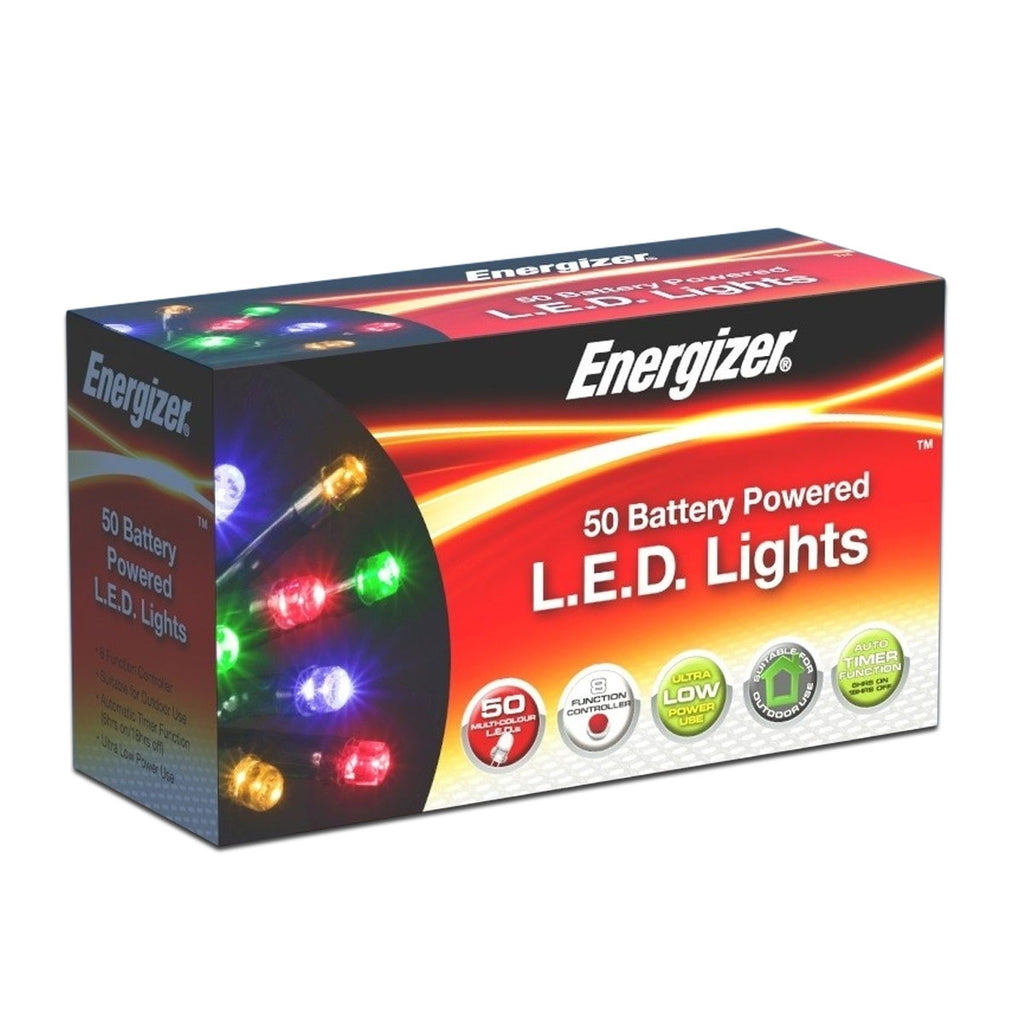 Energizer Battery Operated 50 Multi-Function Christmas Lights