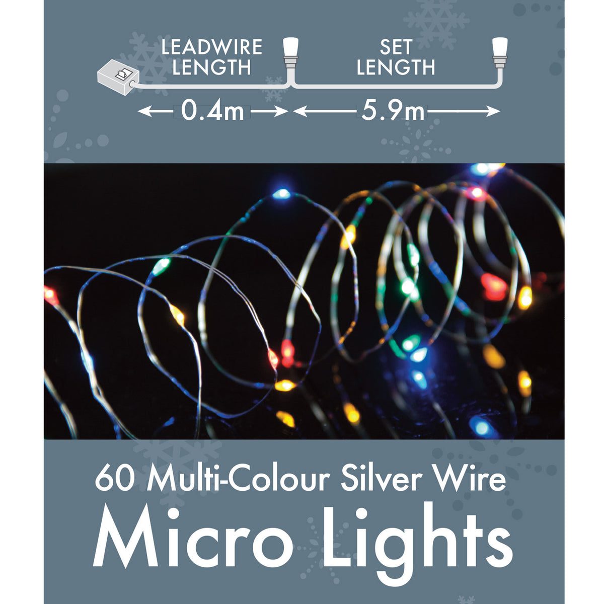 Battery Operated 60 LED Micro Christmas Lights
