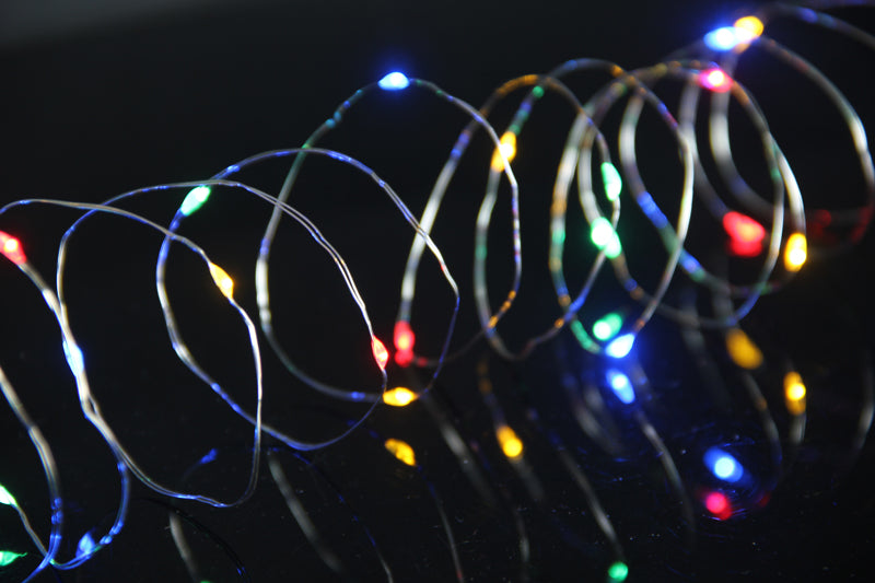 Battery Operated 60 LED Micro Christmas Lights