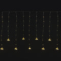 235 Warm White LED Copper Wire Curtain Lights.