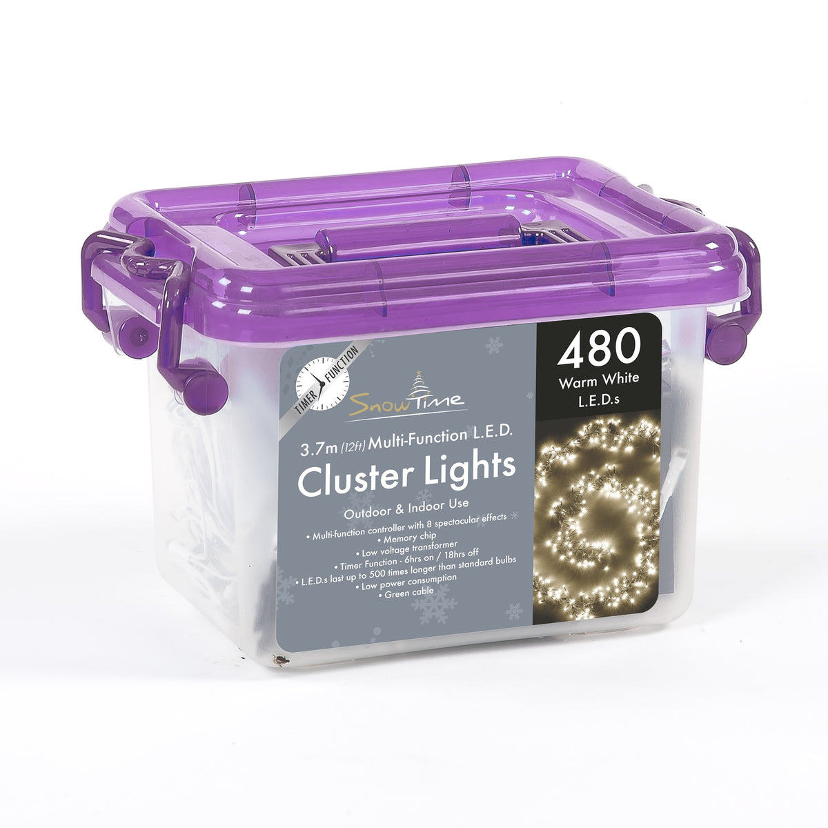 480 LED Cluster Lights With Timer