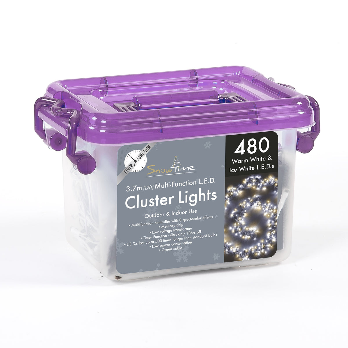 480 LED Cluster Lights With Timer