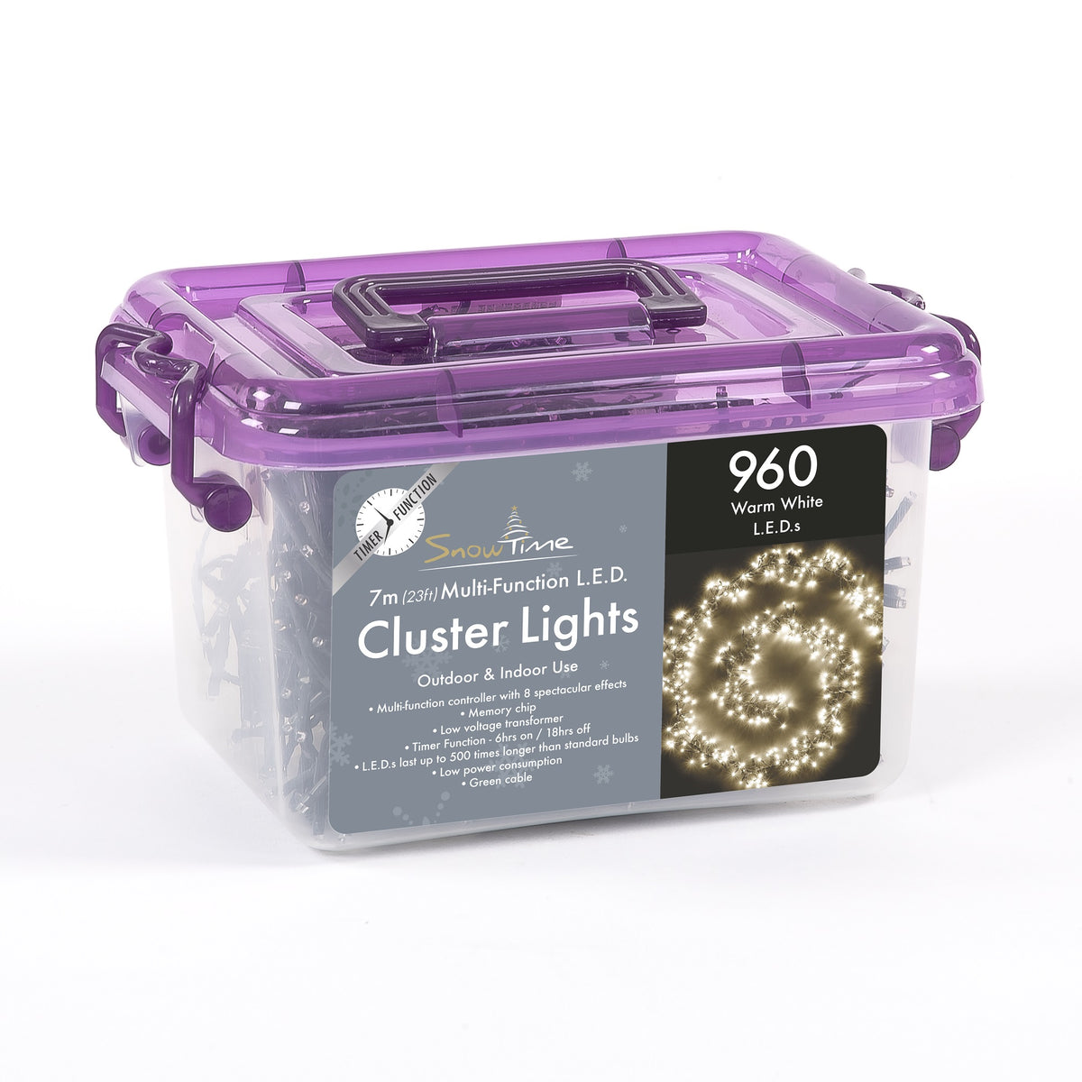 960 LED Cluster Lights With Timer