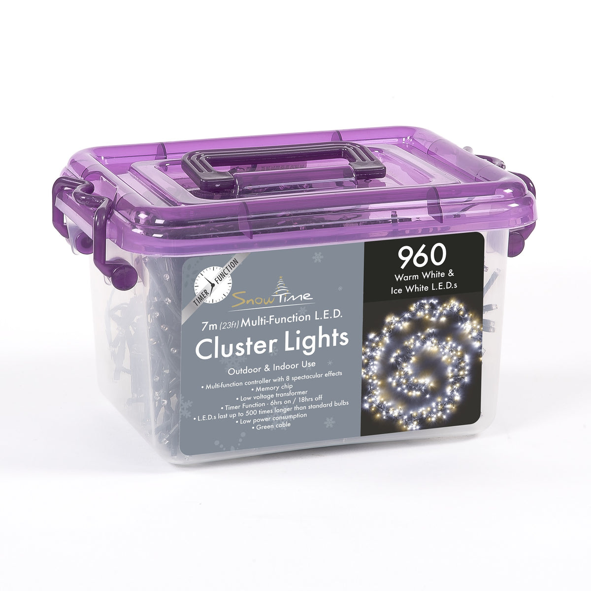 960 LED Cluster Lights With Timer
