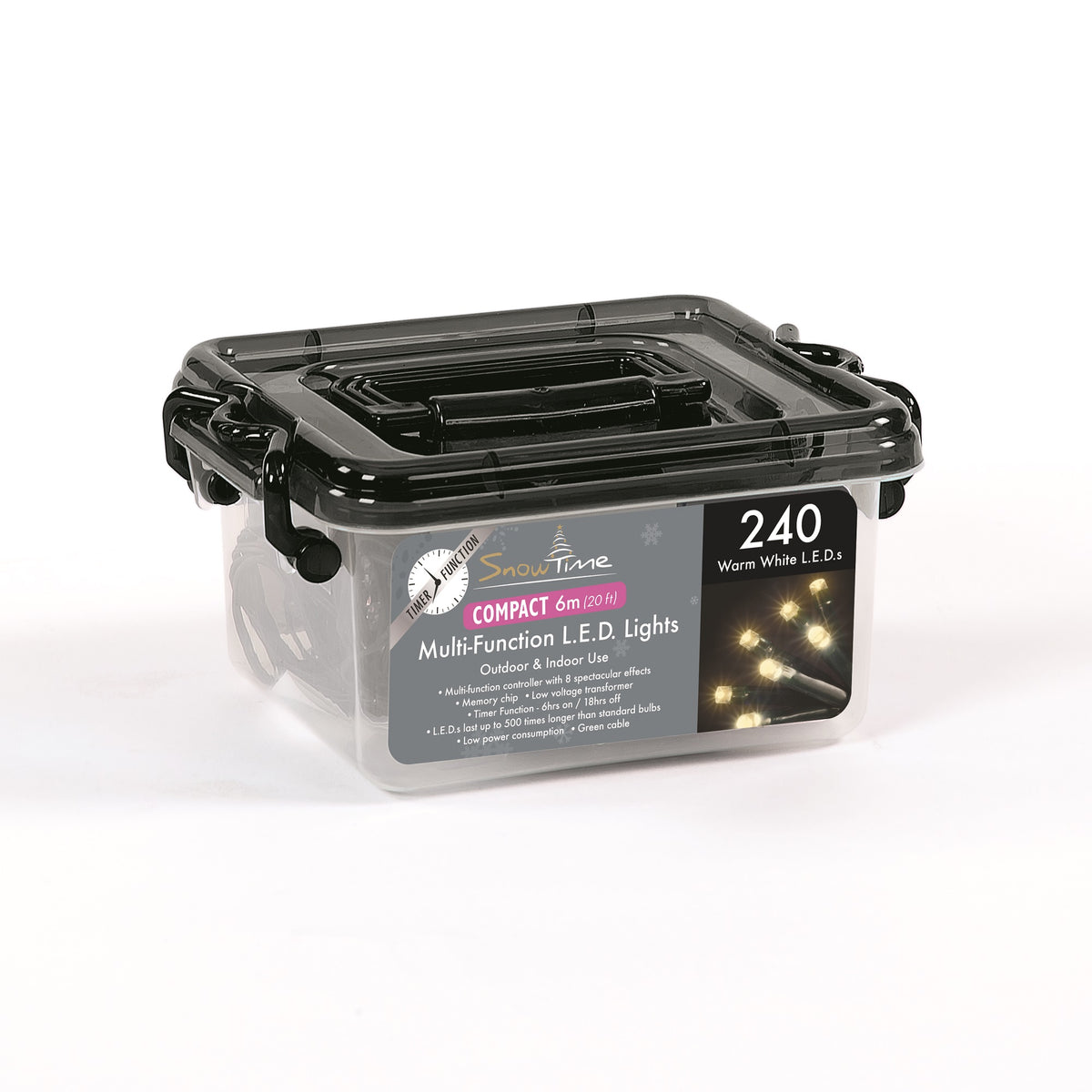 240 LED Compact Lights With Timer
