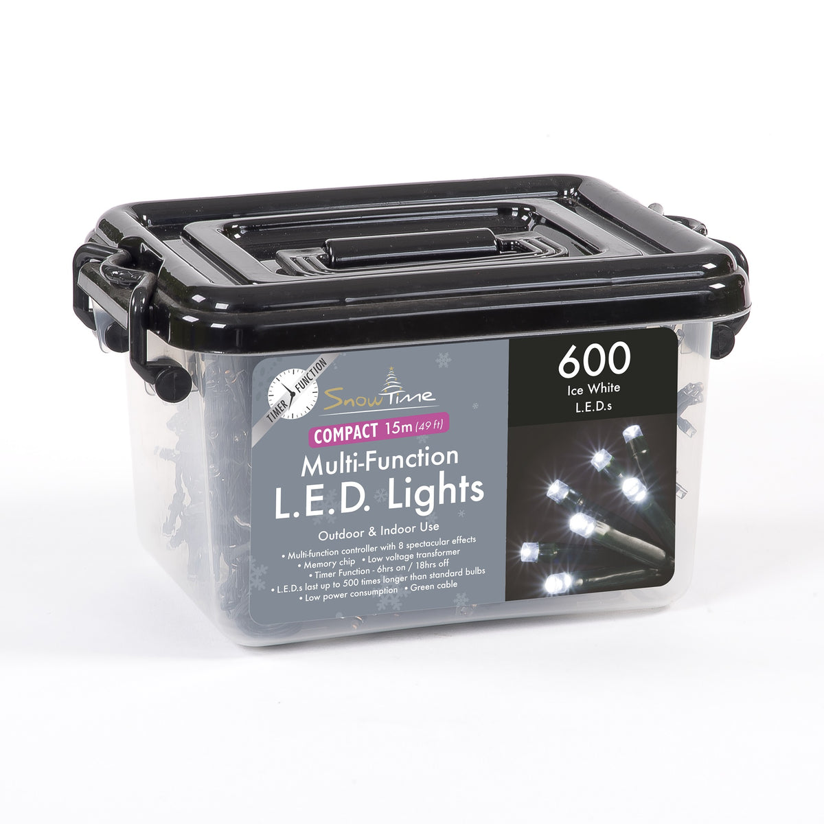 600 LED Compact Lights With Timer