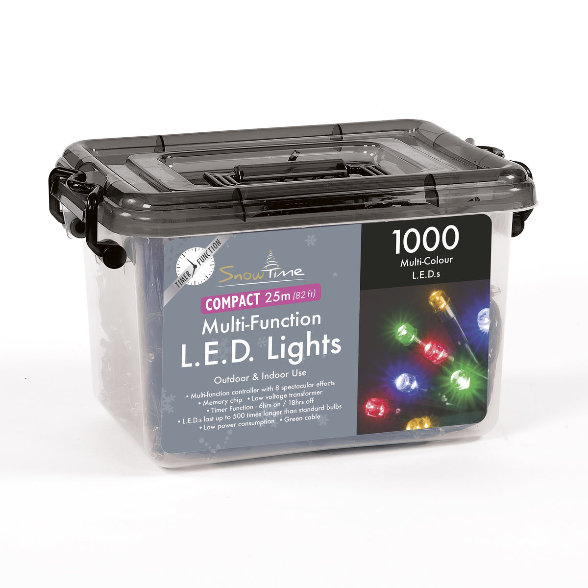 1000 LED Compact Lights With Timer
