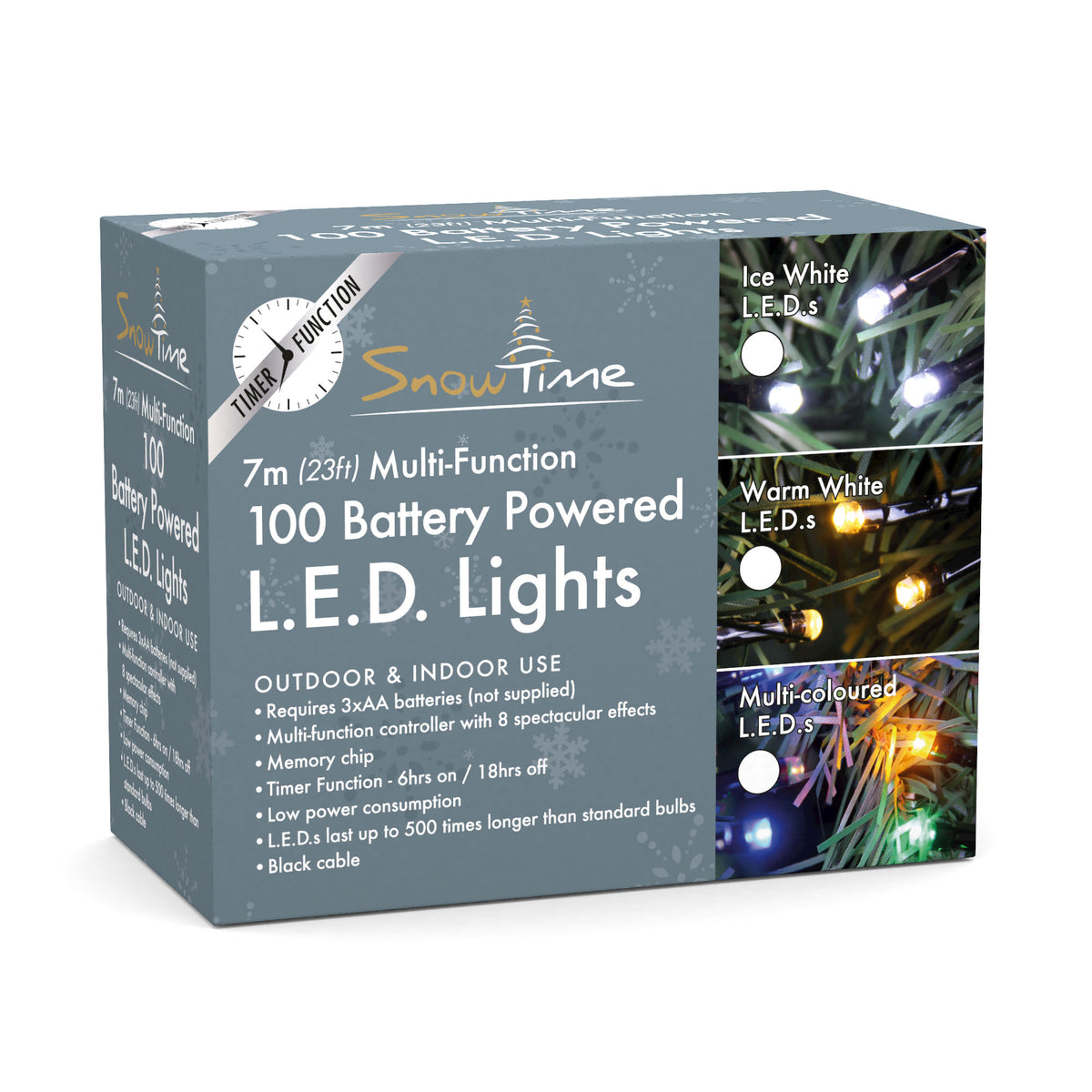 100 Multi-Coloured LED Chasing Lights