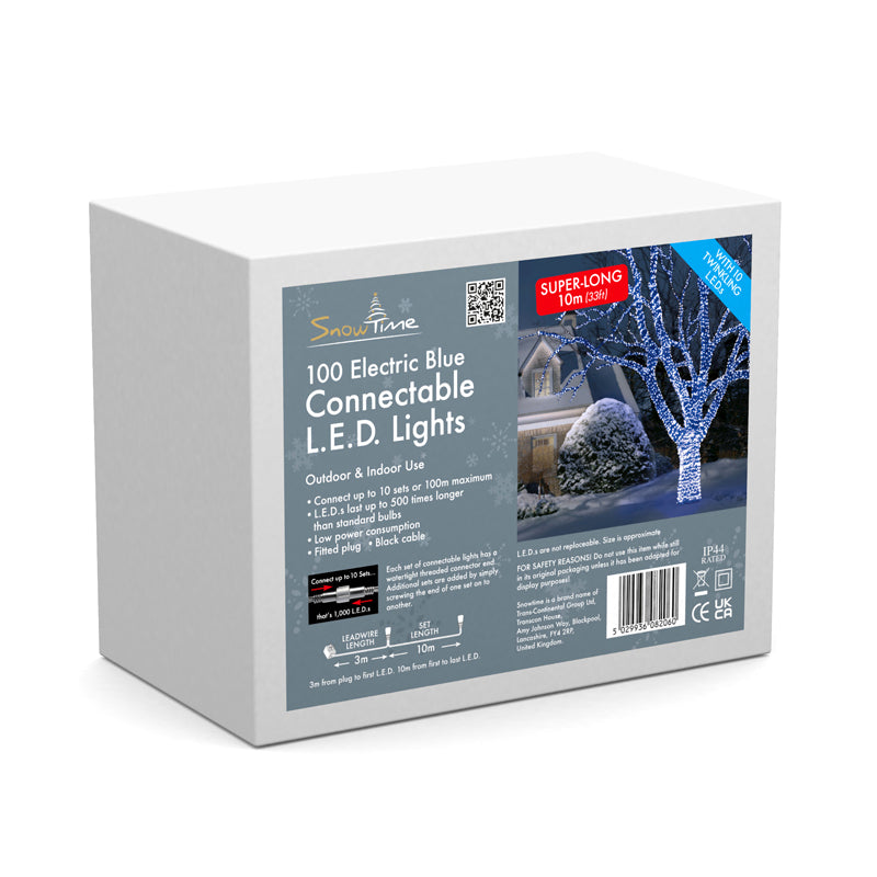 100 LED Connectable Lights Twinkling