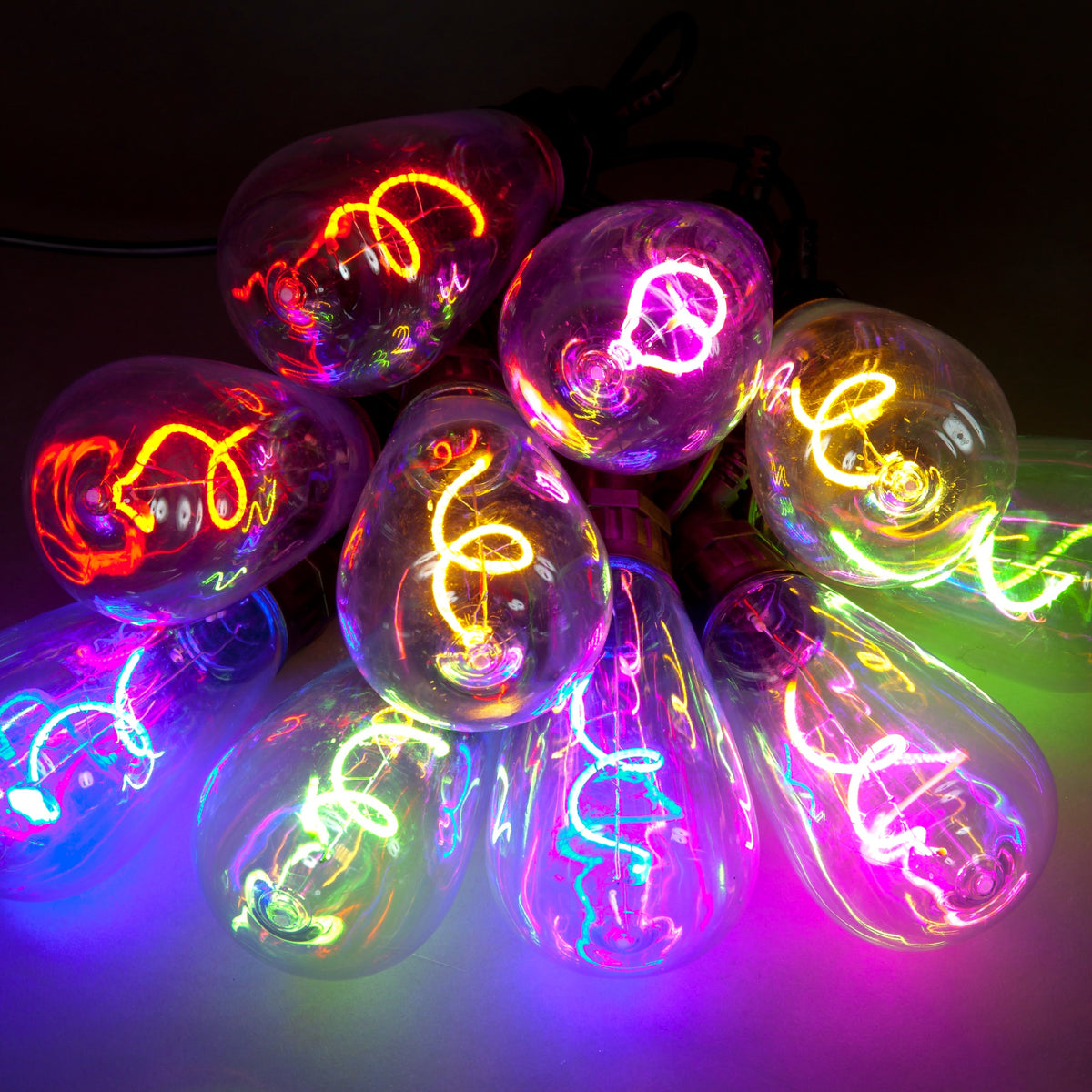 10 Party Lights With Flexible Filament