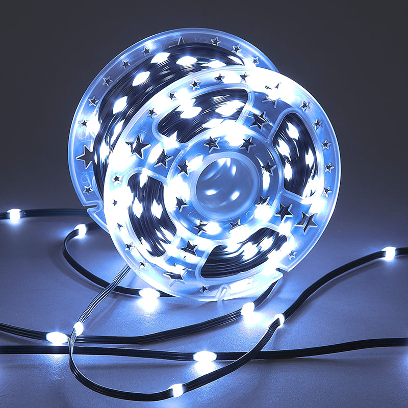 500 LED Copper Wire PVC Christmas Lights on Reel