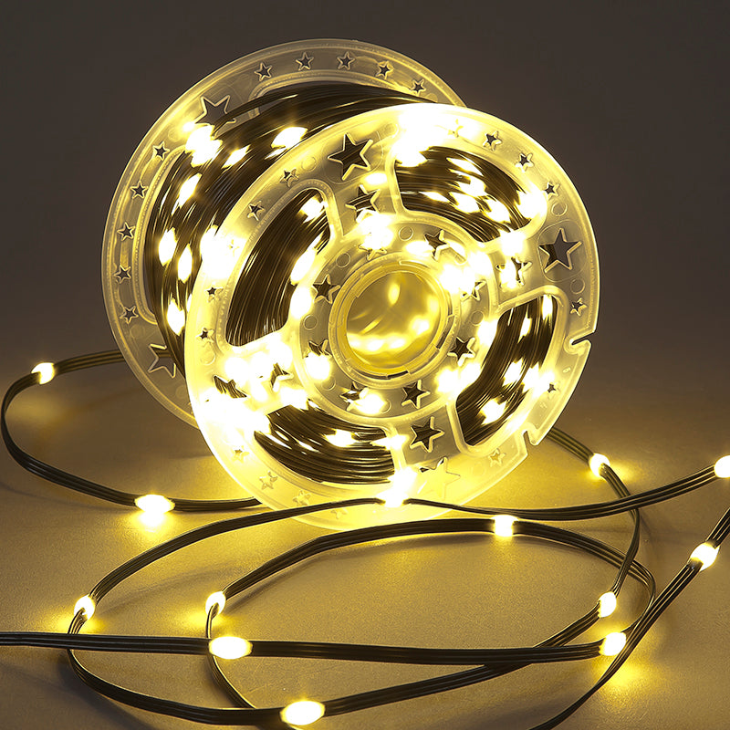 500 LED Copper Wire PVC Christmas Lights on Reel