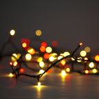 360 Warm White & Red LED Mul-Func Lights w/Timer Christmas Lights