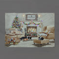 "Silent Night" LED Christmas Tapestry with Pets - 145x100cm