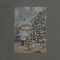 Luminous Gold Santa LED Tapestry - 100x145cm